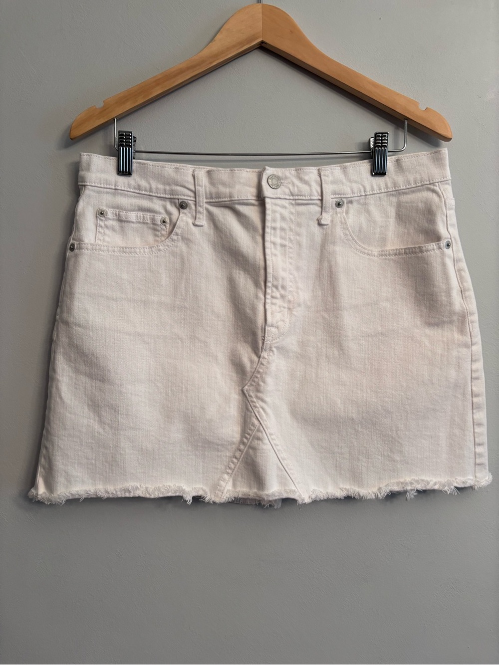 GAP White Denim Mini Skirt